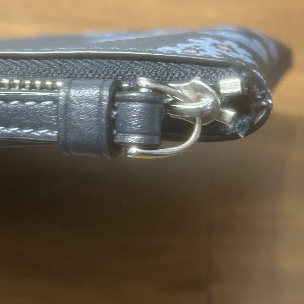 Coach Corner Wristlet Lovely Butterfly Floral Midnight Navy CH716 Limited Edit. - Picture 9 of 12